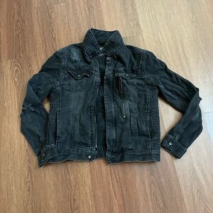 Zara Men Black Denim Jacket